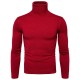 New Men's Solid Color Slim Turtleneck Sweater: Oversized Casual Sweater