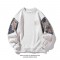 Men's Bear Sweatshirt: Spring/Autumn Contrast Embroidered Couple Crewneck Sweatshirt Top