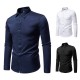 2025 New Men's God's Eye Embroidered Casual Long-sleeved Shirt