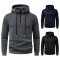 2025 European Size New Men's Simple Casual Hooded Sweatshirt: Zipper Design