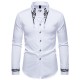 Autumn/Winter European and American Men's Casual Fashion Embroidered Shirt: African-style Long-sleeved Shirt