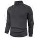 Autumn/Winter Men's Half-Zip Knitted Sweater: Lazy-Style Pullover Jacket, Loose Underwear