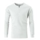 2025 Autumn and Winter New European-Sized Men's Fashionable V-Neck Button-Down Casual Long-Sleeved T-Shirt