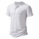 Summer New European Size Men's Bamboo Cotton Casual Solid Color Polo Short-Sleeved T-Shirt