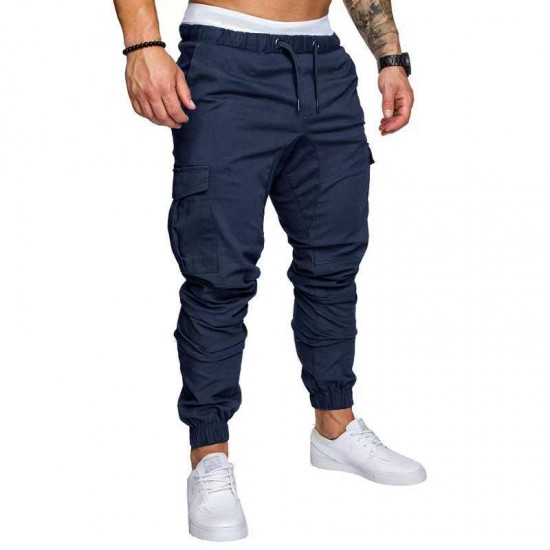 New Trade Multi-Pocket Workwear Pants: Men's Woven Casual Pants, Cuffed Pants, Casual Work Pants
