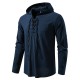 2025 New European-Sized Men's Long-Sleeved Hooded Casual Shirt