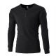 2025 Autumn and Winter New European-Sized Men's Fashionable V-Neck Button-Down Casual Long-Sleeved T-Shirt