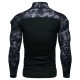 Spring/Autumn European and American Men's Military Field Outdoor Fitness Camouflage Long-Sleeved T-Shirt: Men's Casual T-Shirt