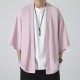 Summer Style: Men's Loose-fitting Casual Three-quarter Sleeve Ice Silk Sun-protective Jacket, Couple's Cropped T-shirt, Men's Cape