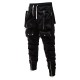 Spring/Autumn European Size New Men's Motorcycle Pants: Zippered Decor, Large Pockets, Elastic Waist and Cuffs