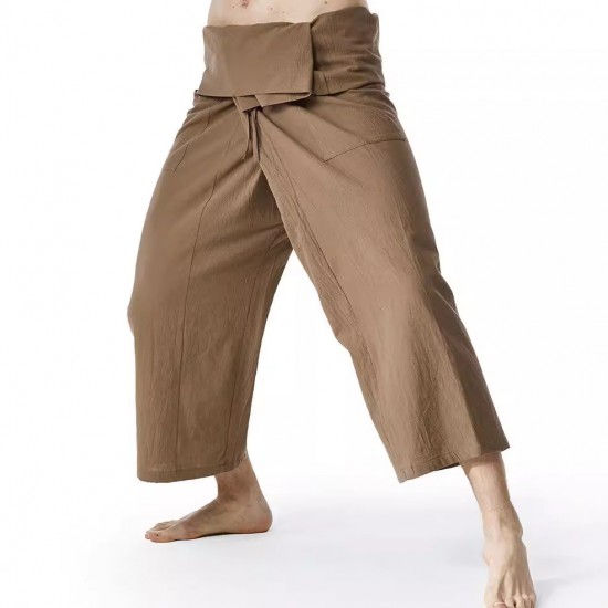 Thai Fisherman Pants: Men's and Women's Casual Loose Yoga Pants, Pirate Pants, High-Waisted Wrestling Pants, Harem Pants