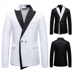 2025 New Men's Business Slim-Fit Suit: Groom and Groomsmen Tuxedos, Singer and Performance Costumes