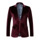 Men's Autumn and Winter Export Style: Casual Slim-fit Gold Velvet Blazers, Men's Tuxedo Jackets