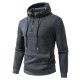 2025 European Size New Men's Simple Casual Hooded Sweatshirt: Zipper Design