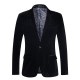 Men's Autumn and Winter Export Style: Casual Slim-fit Gold Velvet Blazers, Men's Tuxedo Jackets