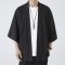 Summer Style: Men's Loose-fitting Casual Three-quarter Sleeve Ice Silk Sun-protective Jacket, Couple's Cropped T-shirt, Men's Cape