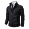 2025 Fall/Winter: Men's Plaid Jackets, Men's Stand-Up Collar Slim Fit Long-Sleeved Casual Sweaters, Men's Fashion Outerwear
