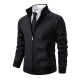 2025 Fall/Winter: Men's Plaid Jackets, Men's Stand-Up Collar Slim Fit Long-Sleeved Casual Sweaters, Men's Fashion Outerwear