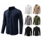 2025 European-sized New Men's Stand-Up Collar Fashion Casual Long-Sleeved T-Shirt: Drawstring Design