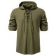 2025 New European-Sized Men's Long-Sleeved Hooded Casual Shirt