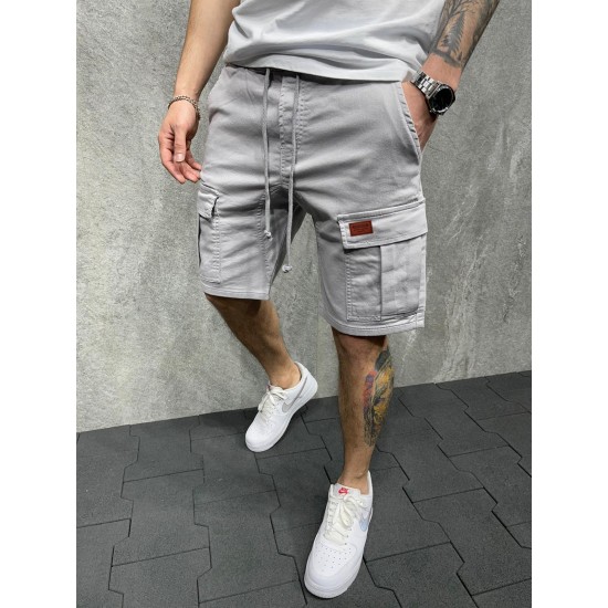 Men's Summer New Streetwear: Straight-leg Youth Short-sleeved Pants, Trendy Workwear Shorts