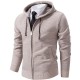 Men's Winter Sweater: Hooded Slim Fit Trendy Fleece Cardigan