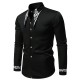 Autumn/Winter European and American Men's Casual Fashion Embroidered Shirt: African-style Long-sleeved Shirt