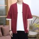 Year-round Style: Men's Cotton and Linen Tang Suits, Japanese-style Buttoned Cardigans, Taoist Robes, Loose Hanfu T-Shirts