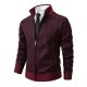 2025 Fall/Winter: Men's Plaid Jackets, Men's Stand-Up Collar Slim Fit Long-Sleeved Casual Sweaters, Men's Fashion Outerwear