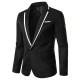 Men's Autumn/Winter New: Colorblock, No-iron, Long-sleeved, Slim-fitting Casual Suits
