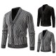 Men's Autumn Casual Fashion Sweater: Striped Long-Sleeved Cardigan Jacket