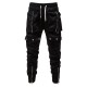 Spring/Autumn European Size New Men's Motorcycle Pants: Zippered Decor, Large Pockets, Elastic Waist and Cuffs