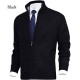 Spring/Autumn New Men's Color Stand-up Collar Fashion Cardigan Sweater: Knitted Casual Jacket, Oversized Jacket