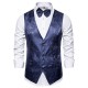 Men's Autumn/Winter New Paisley Jacquard Print Vest: Casual Suit Vest