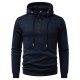 2025 European Size New Men's Simple Casual Hooded Sweatshirt: Zipper Design