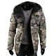 AliExpress European-sized: Men's European and American Casual British Camouflage Trendy Hooded Cotton Jackets (Slim Fit)