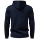2025 Autumn/Winter New Men's Zippered Hooded Slant Pocket Sweatshirt: Men's Casual Jacket