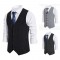 European Size New Men's Striped Single-Breasted Vest: Casual Striped Suit Retro Vest