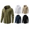 2025 New European-Sized Men's Long-Sleeved Hooded Casual Shirt