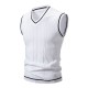 Autumn/Winter New Men's Cardigan Vest: Fashion Casual Colorblock Vest