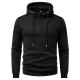 2025 European Size New Men's Simple Casual Hooded Sweatshirt: Zipper Design