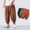 New Summer Style Men's Retro Cotton and Linen Pants: Casual Harem Pants, Loose and Fashionable Bloomers