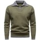 2025 European Autumn and Winter New Men's British-Style Lapel Sweater: Casual Knitted Cardigan