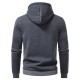 2025 European New Men's Zippered Casual Hooded Drawstring Sweatshirt: Men's Fashion Jacket