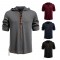 2025 European New Men's Drawstring Hooded Casual Fashion Long-Sleeved T-Shirt