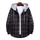 AliExpress Spring/Autumn New Men's Couple Hooded Plaid Shirt HC07