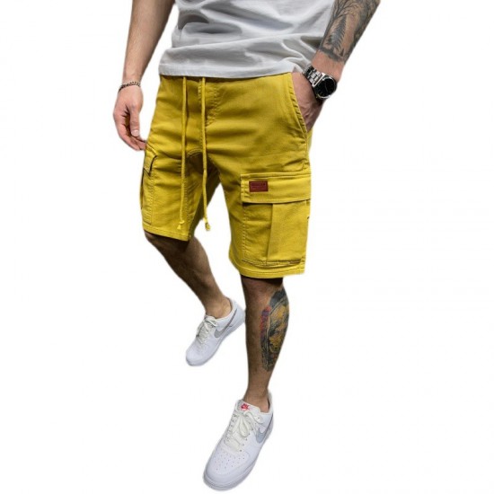 Men's Summer New Streetwear: Straight-leg Youth Short-sleeved Pants, Trendy Workwear Shorts