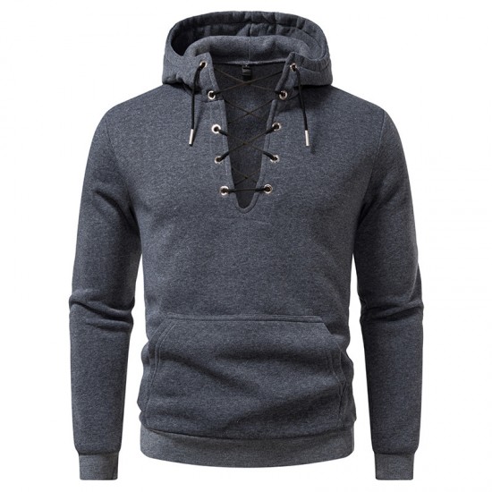 2025 European New Men's Zippered Casual Hooded Drawstring Sweatshirt: Men's Fashion Jacket