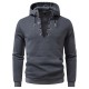 2025 European New Men's Zippered Casual Hooded Drawstring Sweatshirt: Men's Fashion Jacket