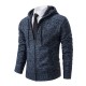 Men's Autumn and Winter: Cardigans, Sweaters, Men's Knitted Hooded Fleece Casual Thickened Jackets